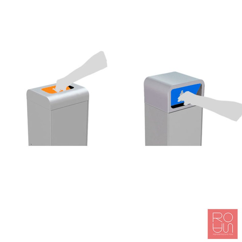 Paperera de reciclatge Estocolmo 75L | Seguretat Auto-extingible i Disseny